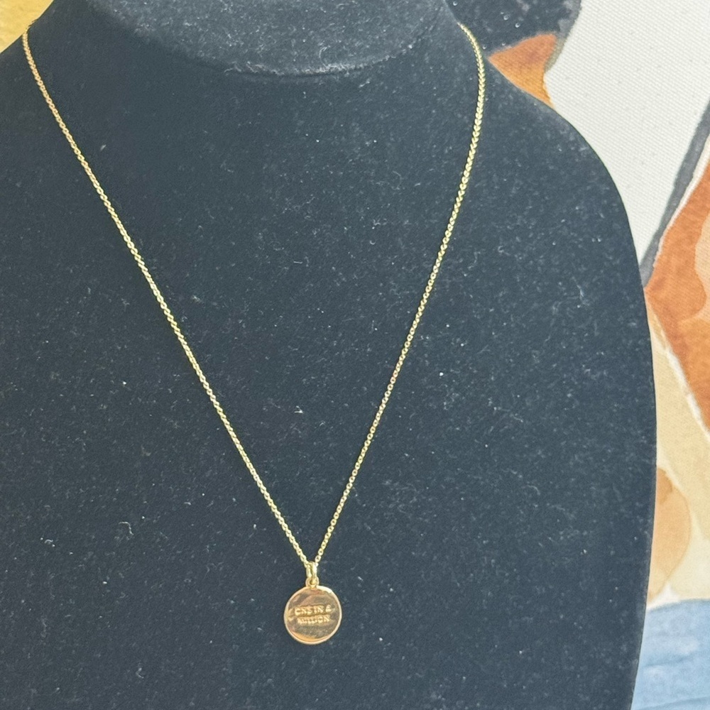 Kate Spade One in a million K” Gold Pendant Necklace